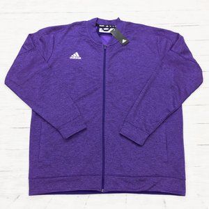 adidas ~ Team Issue Climate Fleece Full Zip Bomber Jacket 2XL Tall